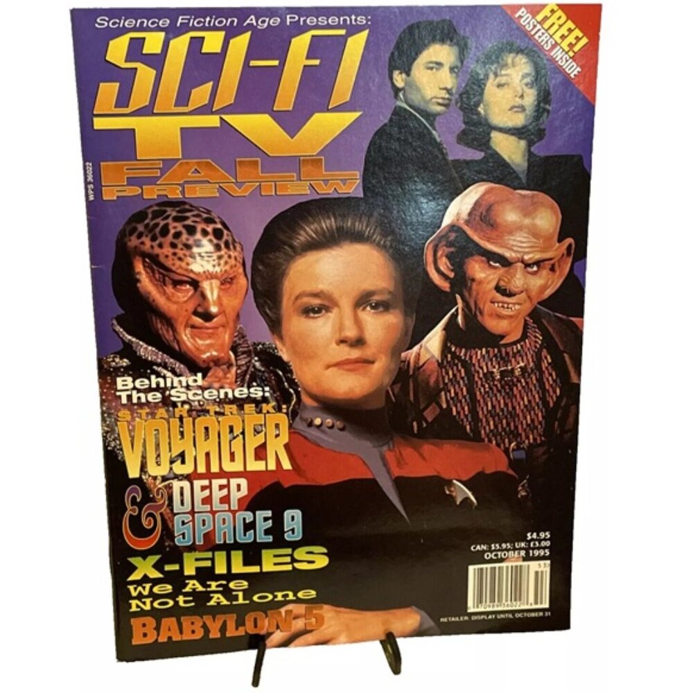 SCI-FI TV Fall Preview Magazine October 1995 with X-Files Voyager Posters